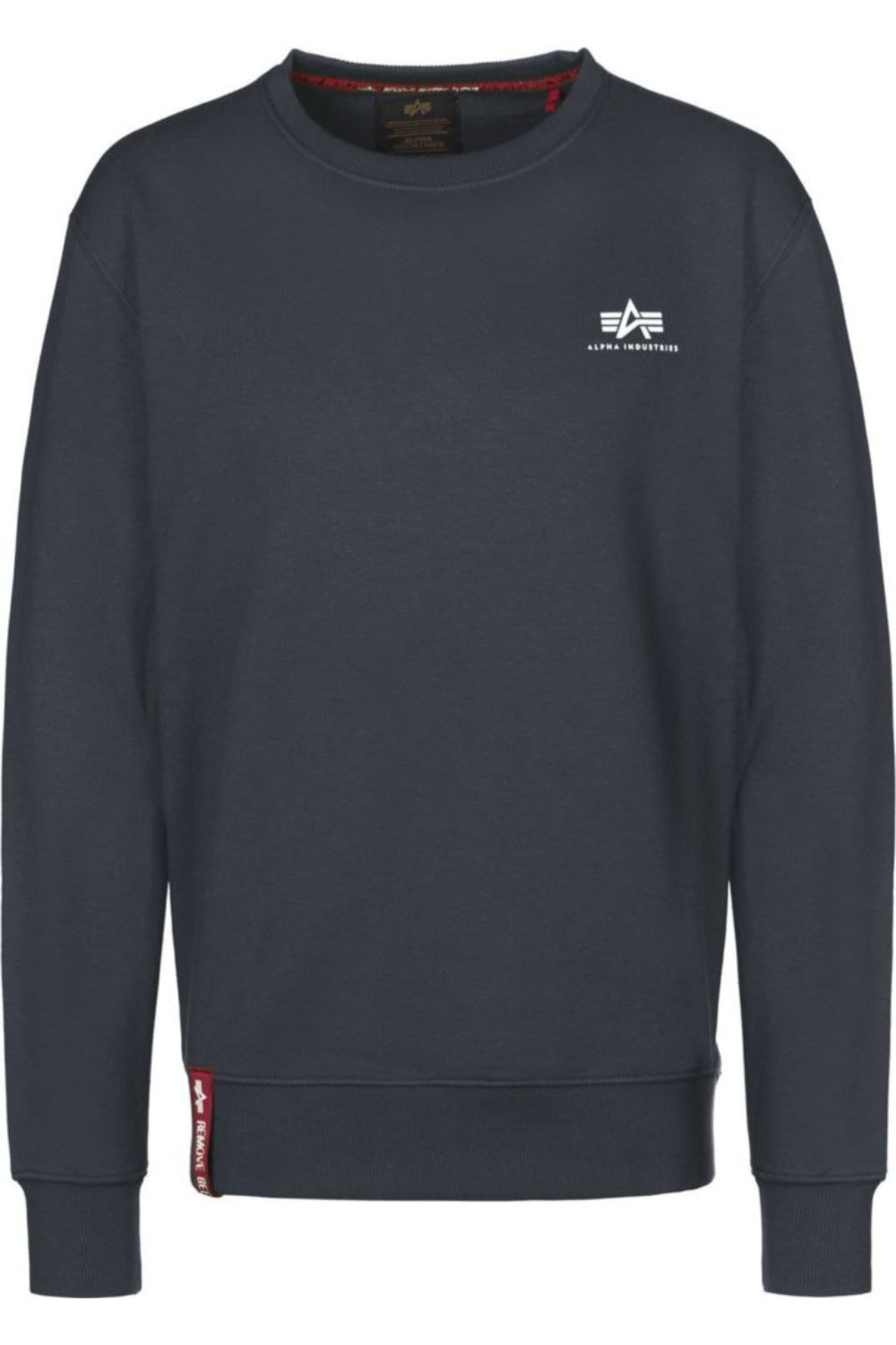 Pulover barbati, Alpha Industries Basic 188307-0, Bumbac/Poliester, XL, Albastru inchis