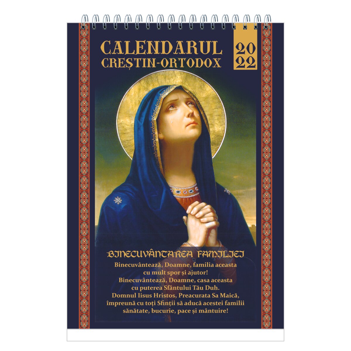 Calendar crestin, de birou, Tanguirea, 2022, 16x23 cm, 13 file