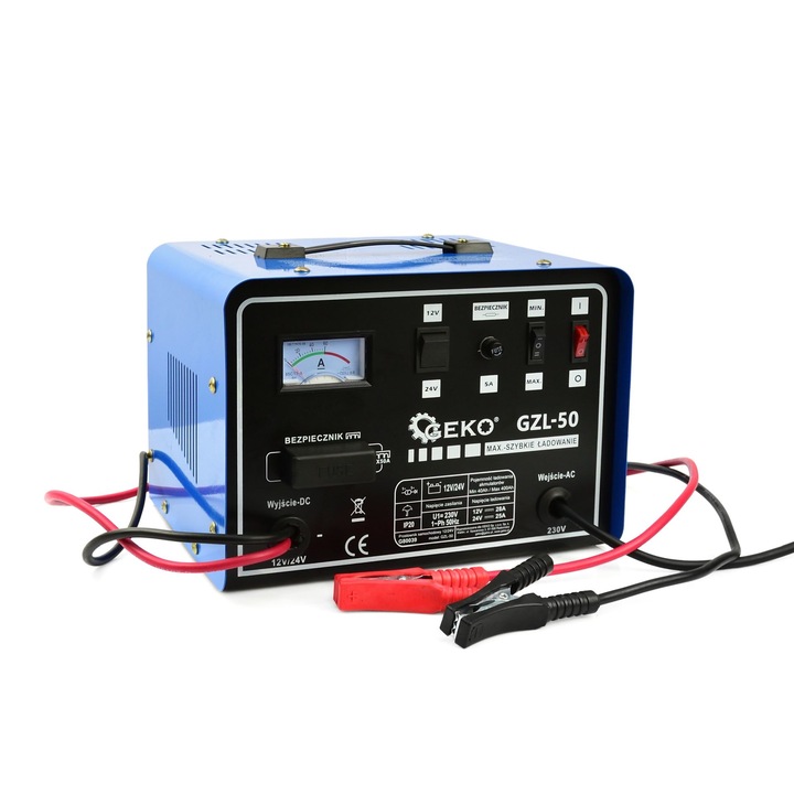 Redresor auto 12 / 24V GZL-50, Geko G80039