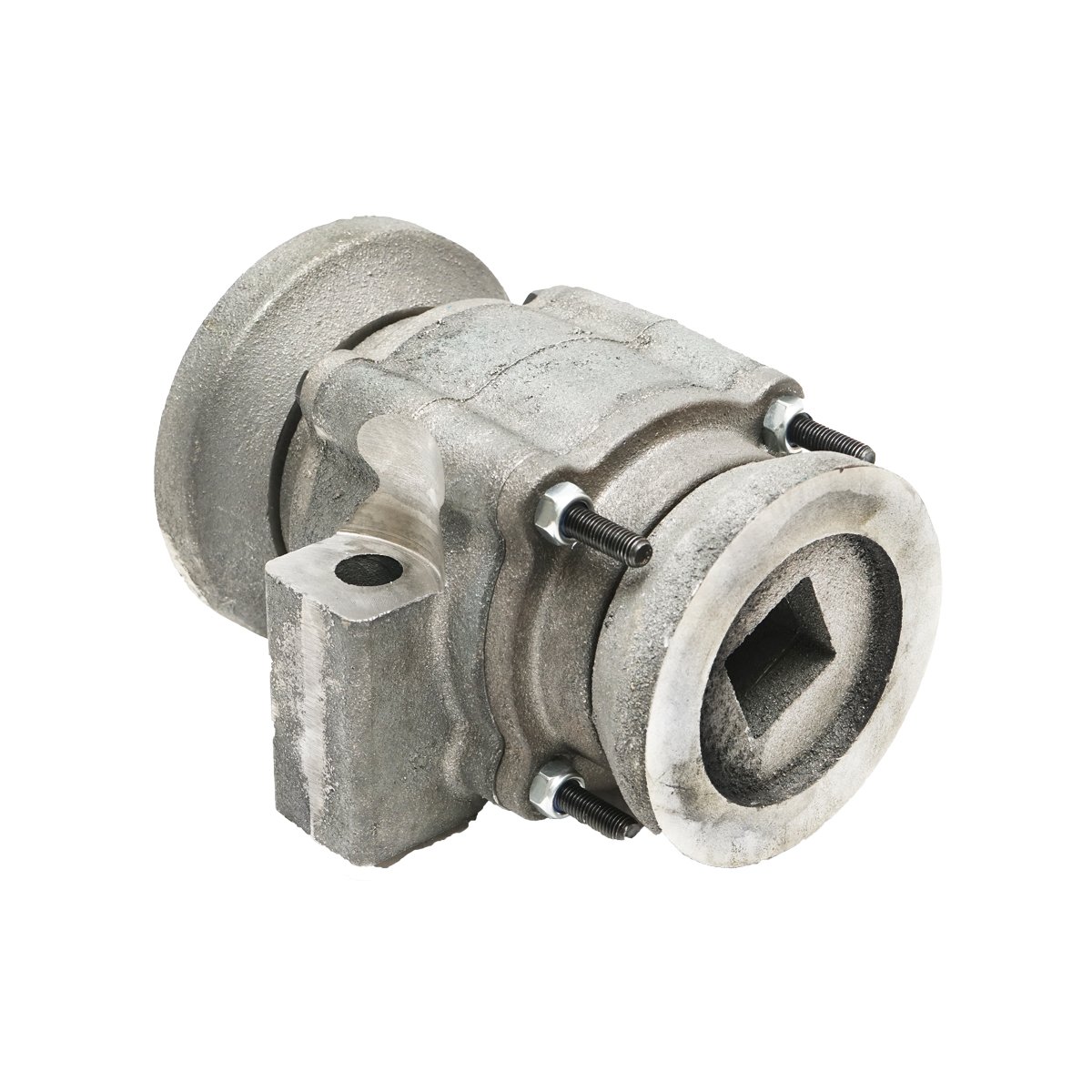 Lagar disc asamblat cu rulmenti 32015 si semimosoare - patrat de 40mm - distanta gauri 155mm