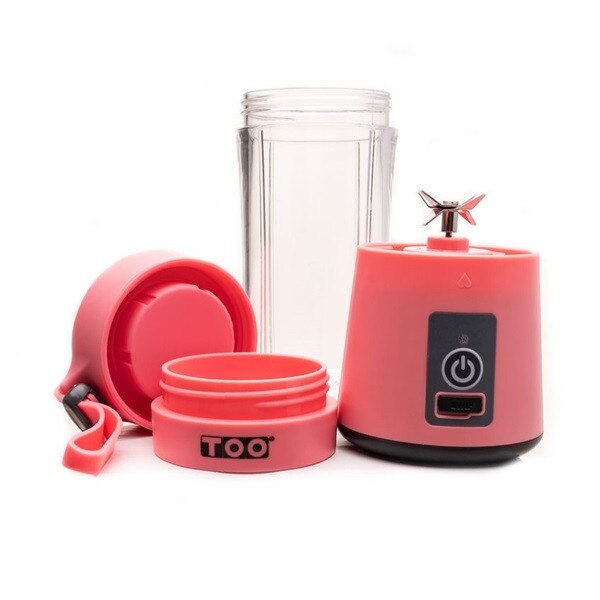 Blender smoothie, TOO, 100W, 380ml, Roz eMAG.ro