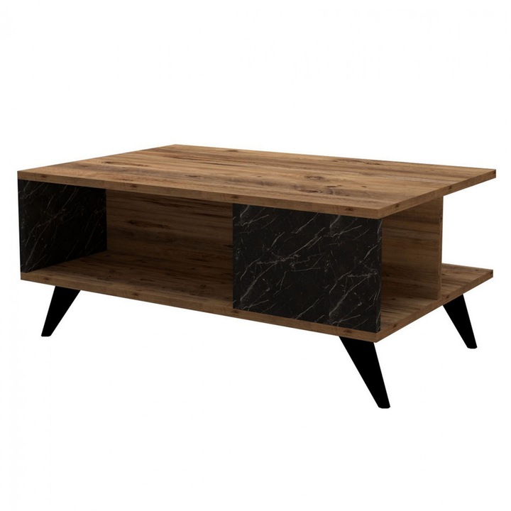 Masa De Cafea B2bMarkt, Culoare Nuc, 90x60x39,5 Cm