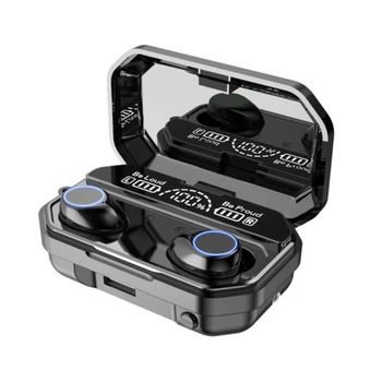 Casti wireless SIKS®, TWS, Bluetooth 5.1,afisaj digital led, touch, negre, tehnologie fara fir Casti wireless SIKS®, TWS, Bluetooth 5.1,afisaj digital led, touch, negre, tehnologie fara fir