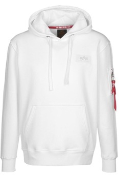 Hanorac barbati, Alpha Industries Back Print Hoody 178318NP-480, Bumbac/Poliester, L, Alb Hanorac barbati, Alpha Industries Back Print Hoody 178318NP-480, Bumbac/Poliester, L, Alb
