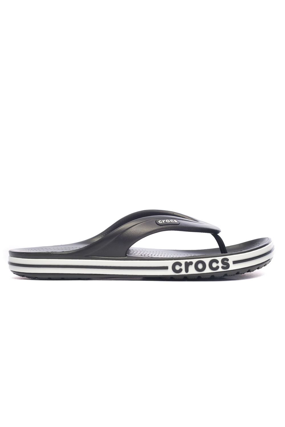 Slapi Crocs, Bayaband Flip, Sintetic, Negru