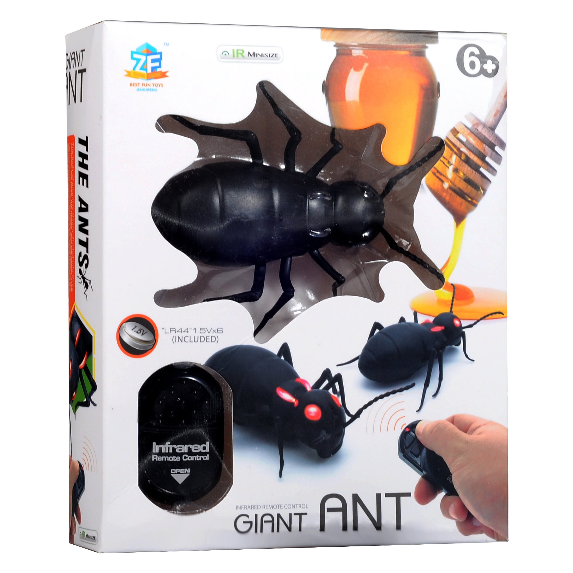 KUZIRA 黒 XL EXTRA SHOW ANTS アンツ Jucarie interactiva, Furnica Gigantica, Giant ANT THK®, 12cm