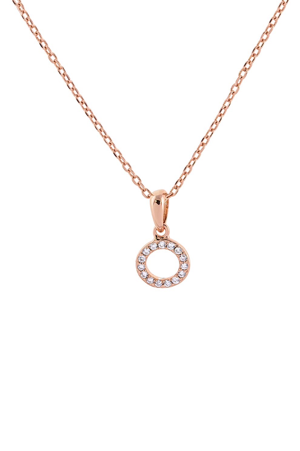 Loisir by Oxette, Colier din argint veritabil placat cu aur de 18K, Auriu rose