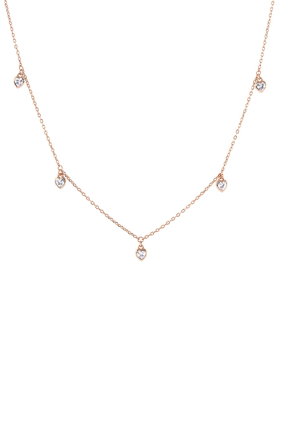 Loisir by Oxette, Colier din argint veritabil placat cu aur de 18K, Auriu rose