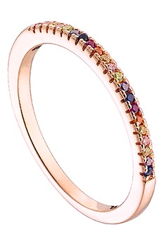 Loisir by Oxette, Inel placat cu aur de 14K si decorat cu cristale Loisir by Oxette, Inel placat cu aur de 14K si decorat cu cristale