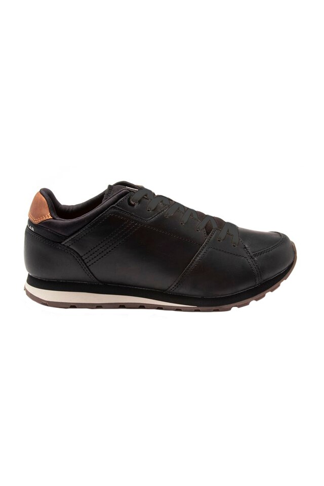 Pantofi piele naturala barbati Caterpillar, negri, 46