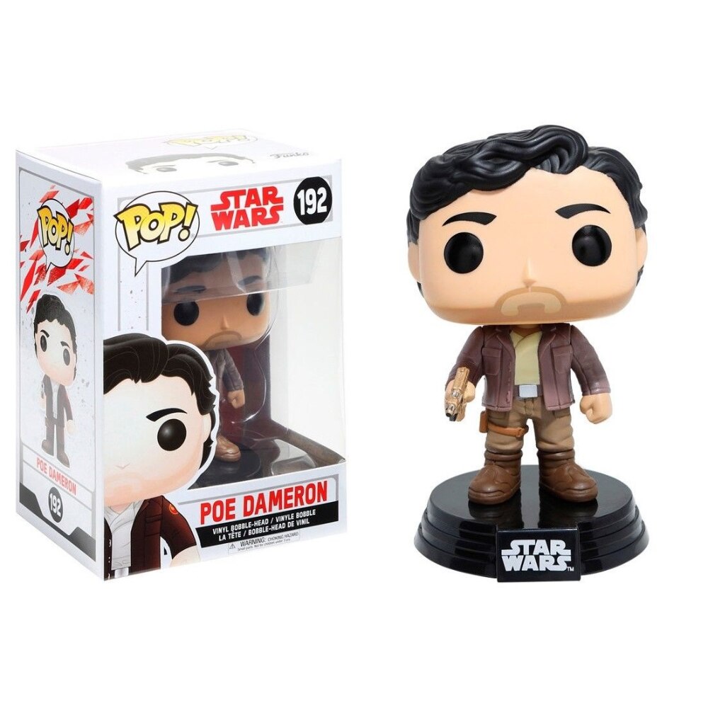 Figurina bobblehead Poe Dameron, FunKo, Pop, Star Wars Last Jedi, 10 cm, Multicolor