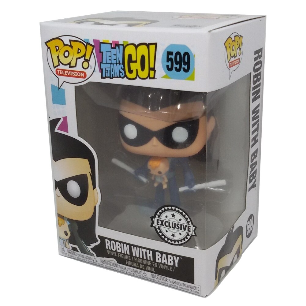 Figurina Robin with Baby, FunKo, Pop, Teen Titans, 10 cm, Multicolor