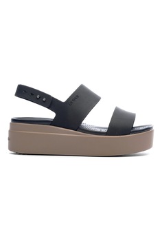 Sandale Crocs, Brooklyn Low Wedge, Sintetic, Negru, 37-38 EU Sandale Crocs, Brooklyn Low Wedge, Sintetic, Negru, 37-38 EU