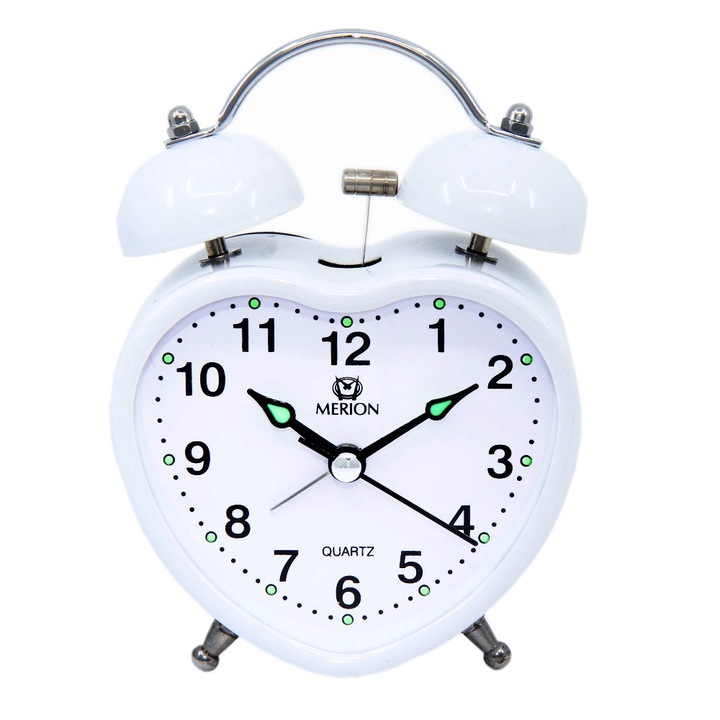 Ceas decorativ, Merios, Alb