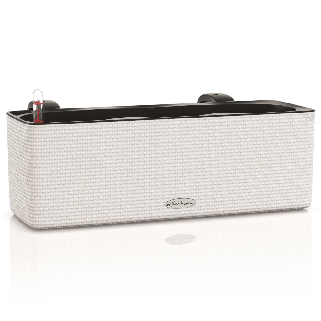 Jardiniera Balconera LECHUZA, ALL-IN-ONE, Polipropilena, 39,7 x 14 x 13,5 cm, Alb