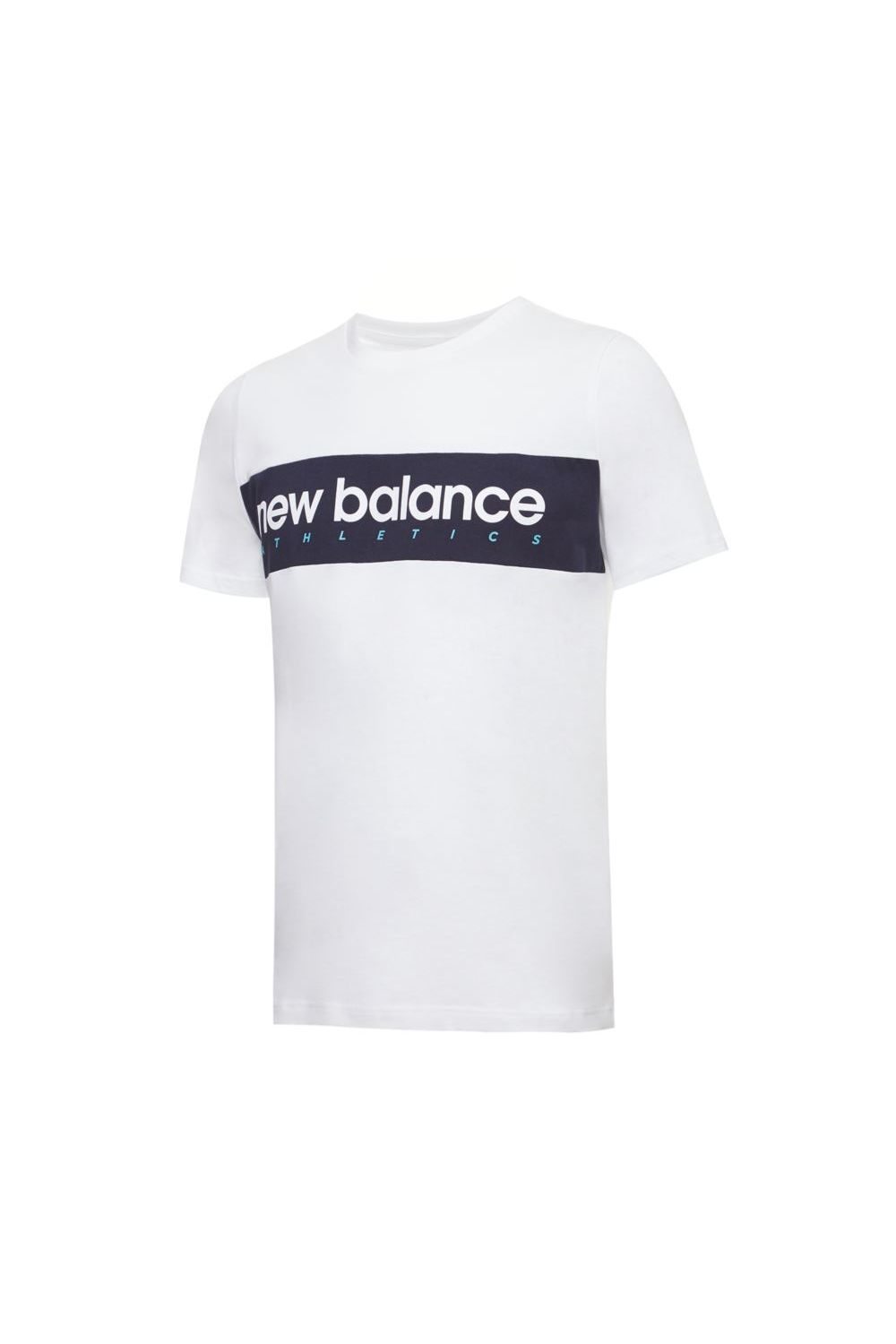 Tricou, New Balance, Athletics Linear WT, MT11548WT, Bumbac, Alb, M