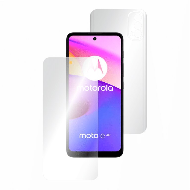 Folie de protectie Clasic Smart Protection compatibila cu MOTOROLA Moto E40 fullbody display si spate