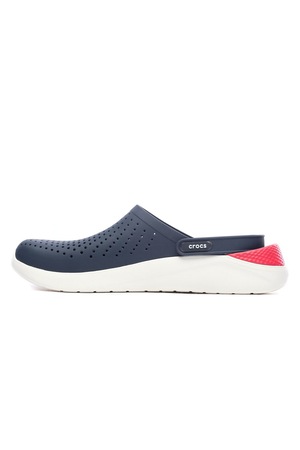 Saboti Crocs, LiteRide Clog, Material sintetic, Bleumarin/Rosu, 48-49 ...