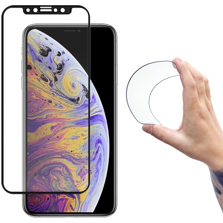 Протектор Wozinsky Full Cover Flexi Nano Glass Hybrid с рамка за iPhone 13 Pro Max, прозрачен