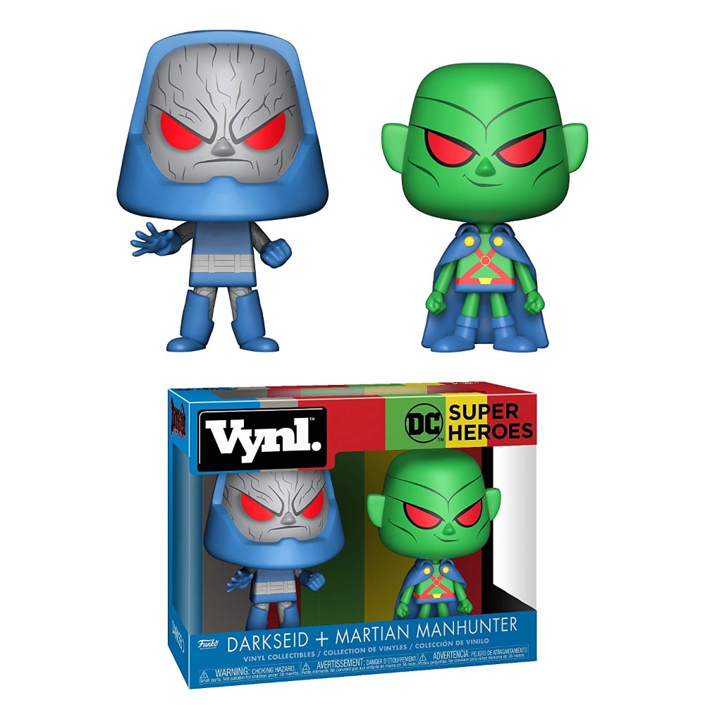 Set 2 figurine Darkseid&Martian Manhunter, FunKo, DC Super Heroes, 10 cm, Multicolor