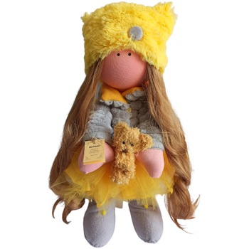 Papusa Biloo Doll Sonia, Creatie handmade, dimensiune 43 cm Papusa Biloo Doll Sonia, Creatie handmade, dimensiune 43 cm