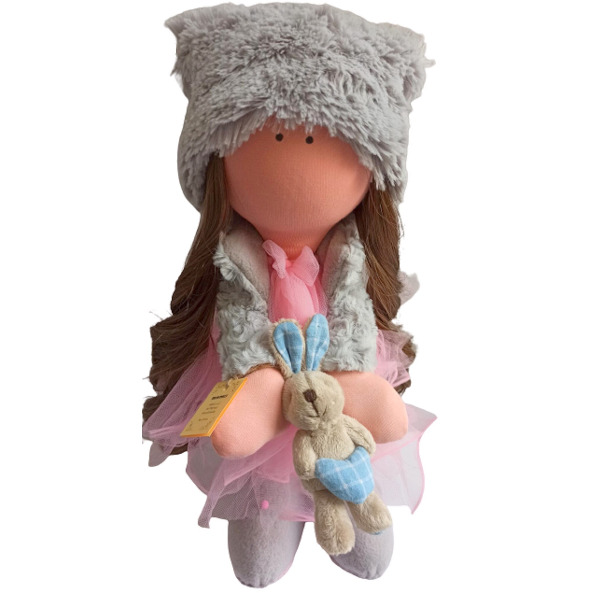 Papusa Biloo Doll Olive, Creatie handmade, dimensiune 43 cm