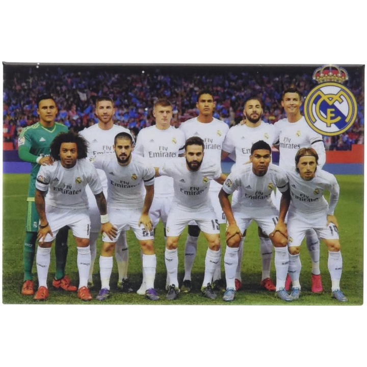 Магнит Real Madrid CF 043722 3-43, Многоцветен, 10 см