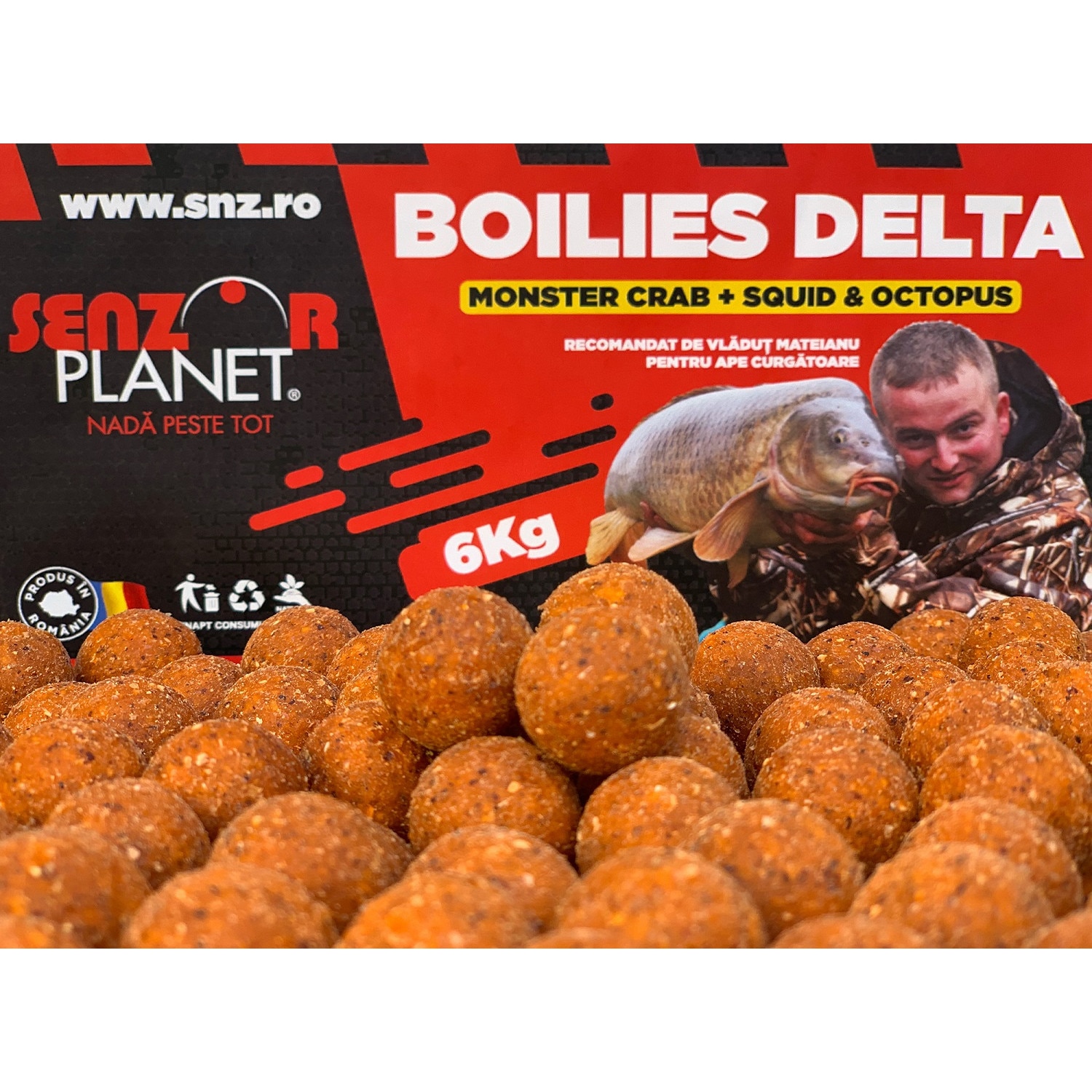 Boilies delta, diametru 20mm, ambalat la punga de 6kg