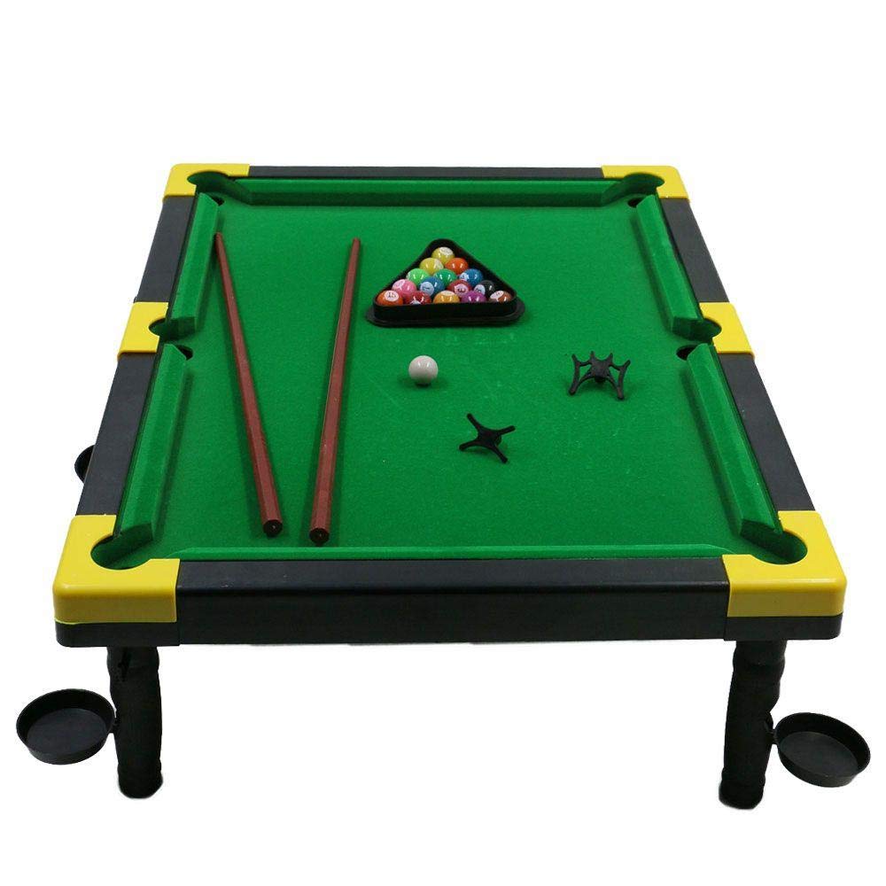Set Biliard de jucarie, snooker, 49.5 x 38 x 15 cm, verde