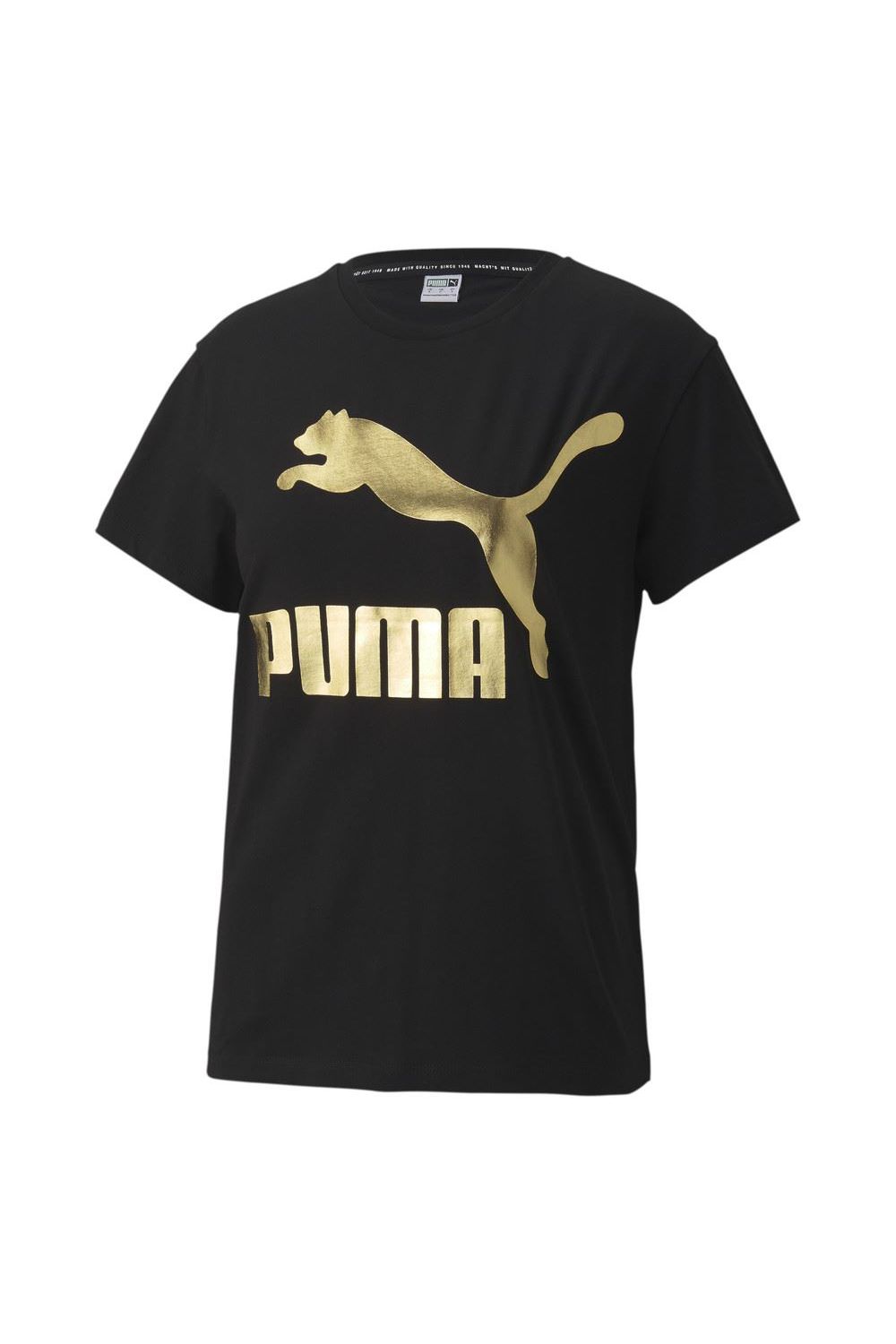 Tricou dama, Puma Classics Logo Tee 597618 61, Bumbac, XS, Negru