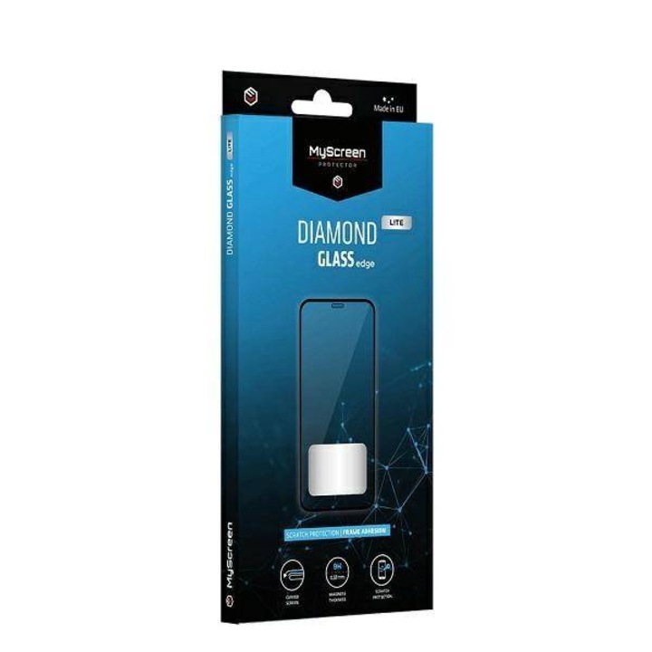 Стъклен протектор MyScreen Protector, за Samsung Galaxy A22 4G, Diamond Lite Glass Edge Full Glue Cover, Черен
