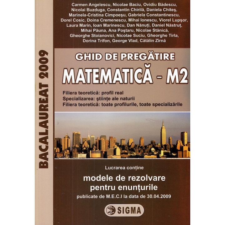Ghid De Pregatire Pentru Bacalaureat La Matematica M2