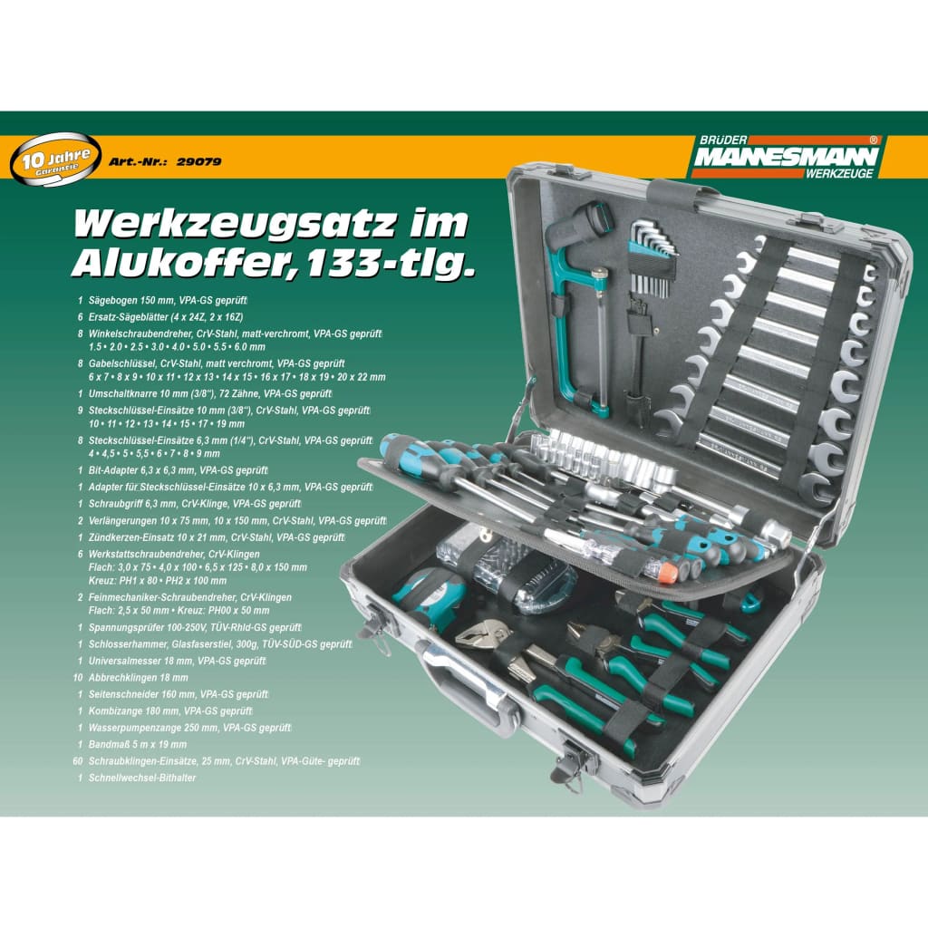 Brüder Mannesmann Werkzeug-Set 29077, 159