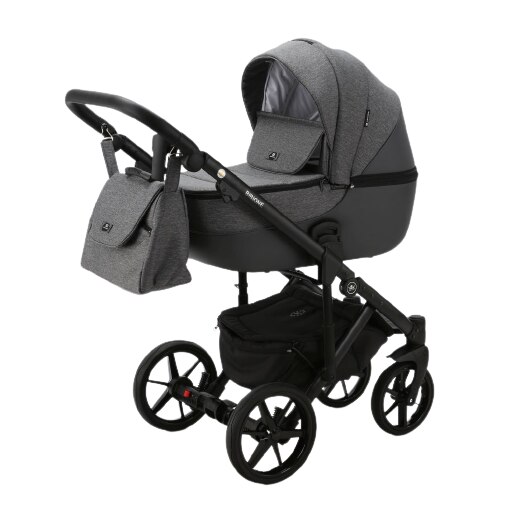 Carucior copii 3 in 1 Bibione Adamex Grafit PS35