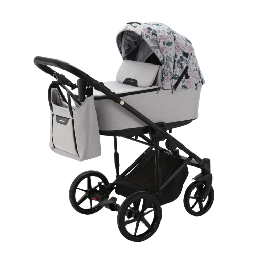 Carucior copii 3 in 1 Zico Adamex Special Grey Flowers 12