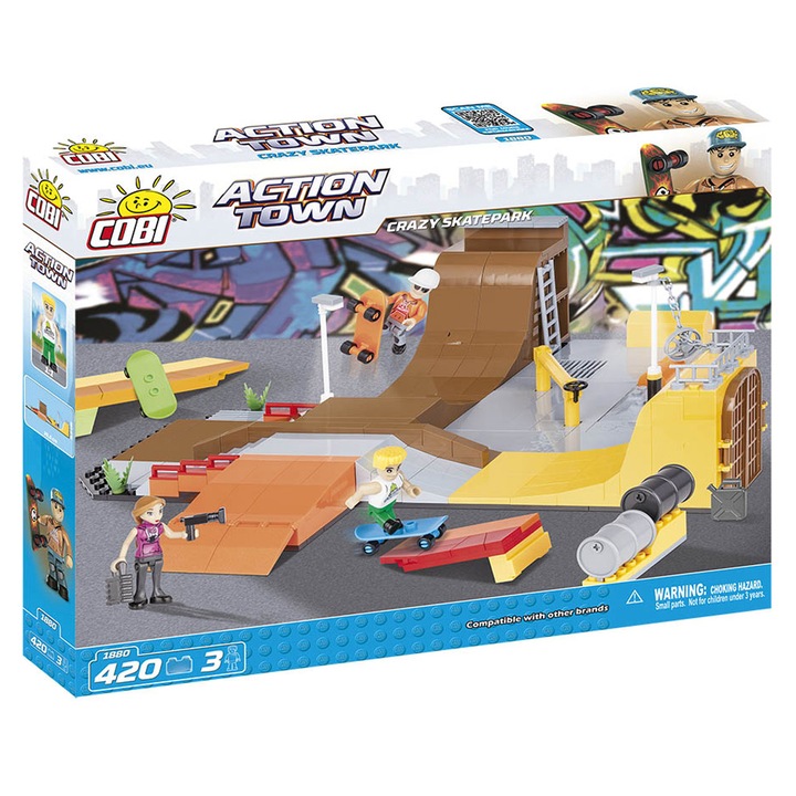 Конструктор Cobi Crazy Skatepark, 420 части