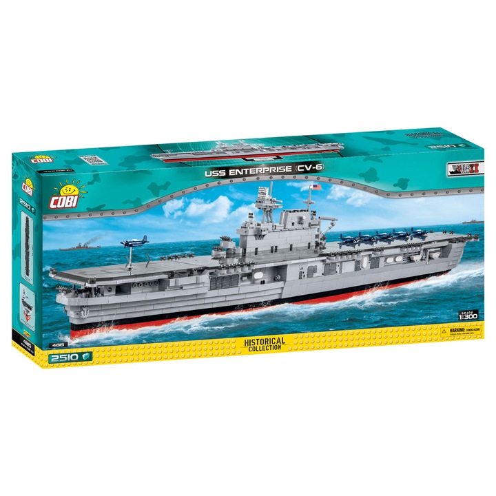 Конструктор Cobi USS Enterprise CV-6, 2510 части