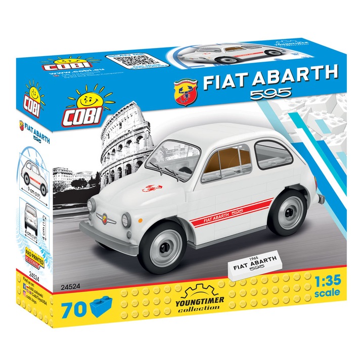 Конструктор Cobi, Youngtimer, Fiat 500 Abarth 1965, 70 части
