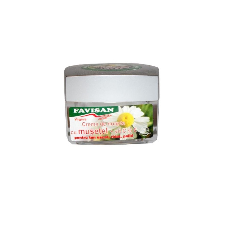 Crema de noapte cu musetel, Favisan, 40 ml