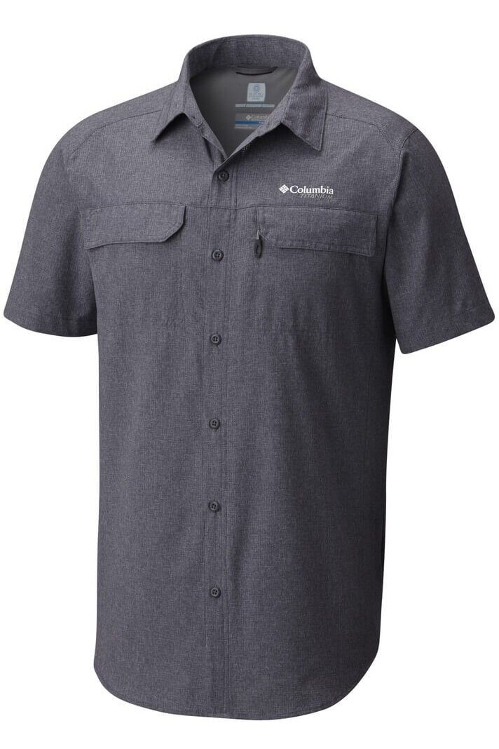 Camasa pentru barbati, Columbia Irico Men's Short Sleeve Shirt, Gri, M INTL