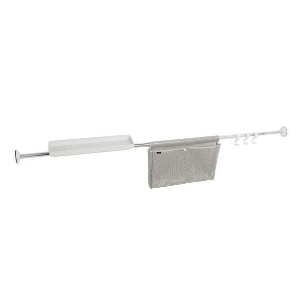 Bara accesorii cada, Sure Lock, Umbra, aluminiu, crom, 186 x 35 x 12 cm