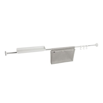 Bara accesorii cada, Sure Lock, Umbra, aluminiu, crom, 186 x 35 x 12 cm Bara accesorii cada, Sure Lock, Umbra, aluminiu, crom, 186 x 35 x 12 cm