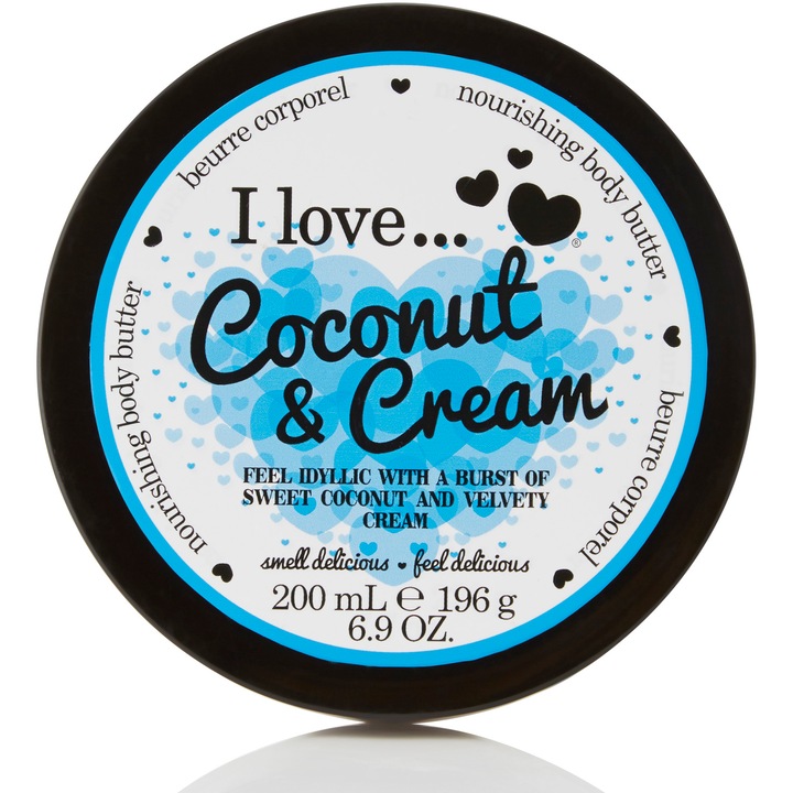 Unt de corp I love Coconut Cream, 200 ml