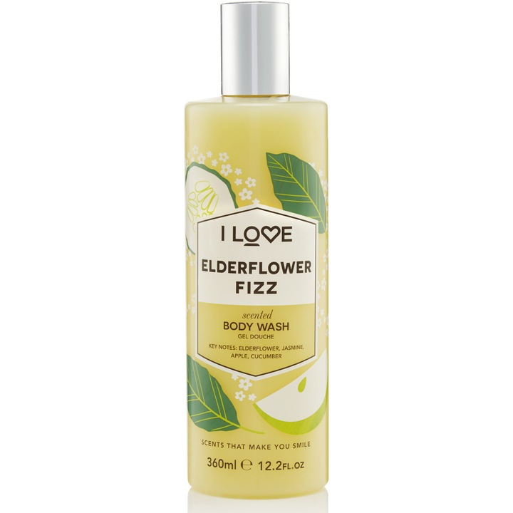 I Love Elderflower Fizz Tusfürdő, 360 ml