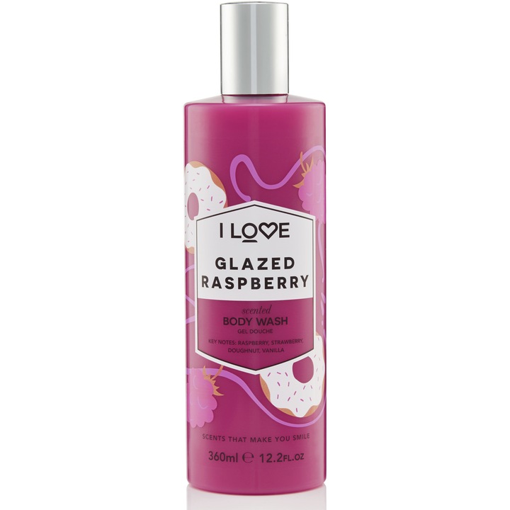 I Love Glazed Raspberry Tusfürdő, 360 ml