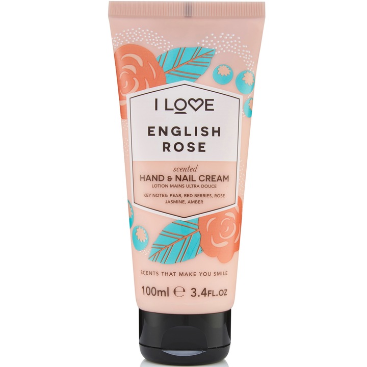 I Love English Rose Kéz- és körömápoló krém, 100 ml