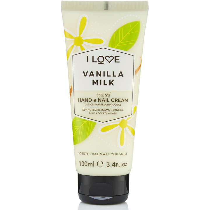 I Love Vanilla Milk Kéz- és körömápoló krém, 100 ml