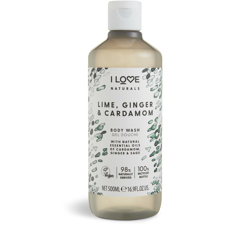 I Love Naturals Lime, Ginger & Cardamon Tusfürdő, 500 ml