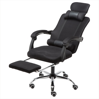 Scaun de birou directorial ergonomic cu tetiera, suport lombar si suport pentru picioare STRATEGIC, Mesh Negru, scaun gaming Scaun de birou directorial ergonomic cu tetiera, suport lombar si suport pentru picioare STRATEGIC, Mesh Negru, scaun gaming