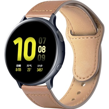 Curea ceas piele naturala ZAFIT™, compatibila cu smartwatch Huawei Watch GT 2 42 mm, Samsung Galaxy Watch 42 mm, latime curea 20 mm, Maro Curea ceas piele naturala ZAFIT™, compatibila cu smartwatch Huawei Watch GT 2 42 mm, Samsung Galaxy Watch 42 mm, latime curea 20 mm, Maro